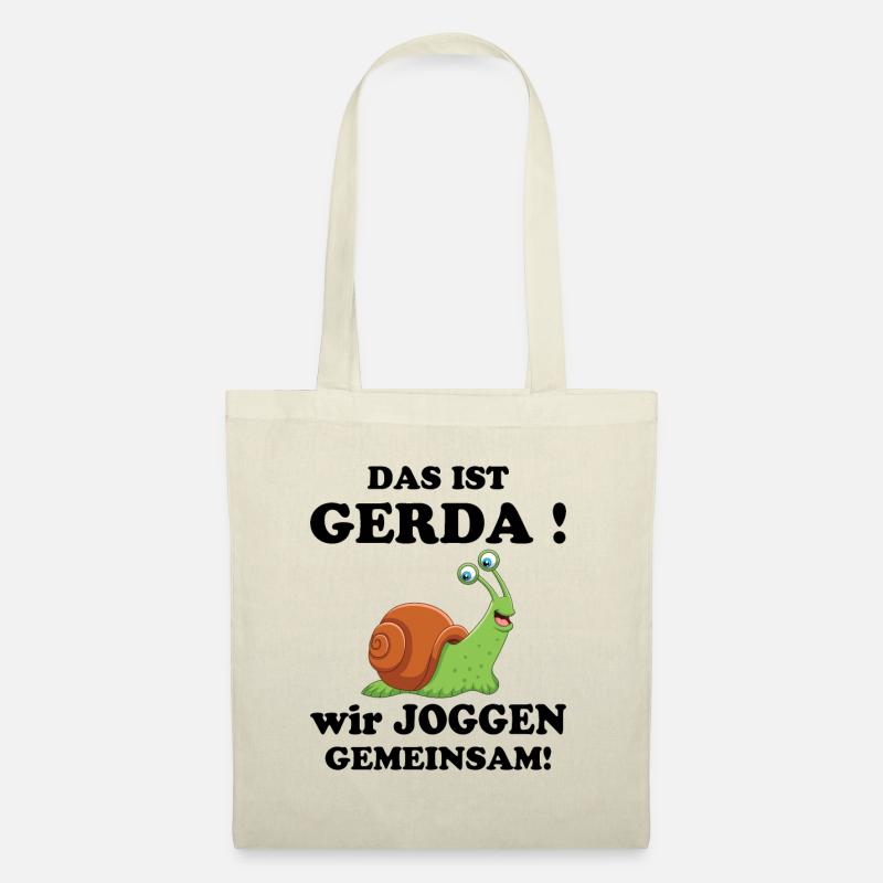 Das ist Gerda Wir joggen zusammen Laufen Langsam - Stoffbeutel - Natur