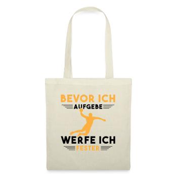 Handball Kinder Geschenke Handballer Zubehör - Stoffbeutel - Natur - Vorne
