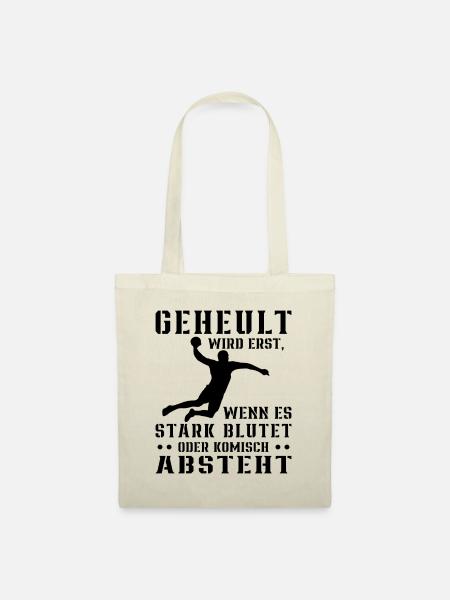 Handball Nix Für Weicheier Geschenk Für Handballer - Stoffbeutel - Natur