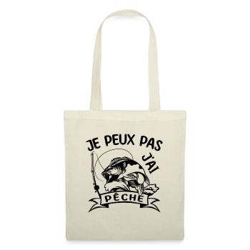 Je Peux Pas J'ai Pêche - Sac en tissu - nature - Devant