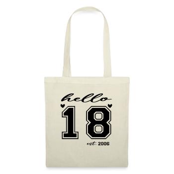 Hello 18 est 2006 - Tote Bag - nature - Front