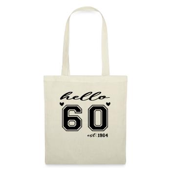 Hello 60 est 1964 - Tote Bag - nature - Front