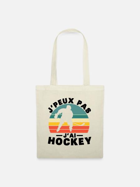 I Can't I Have Hockey Humor Gift - Stoffbeutel - Natur