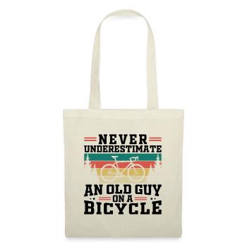 Never Underestimate An Old Guy On A Bicycle - Tote Bag - nature - Front