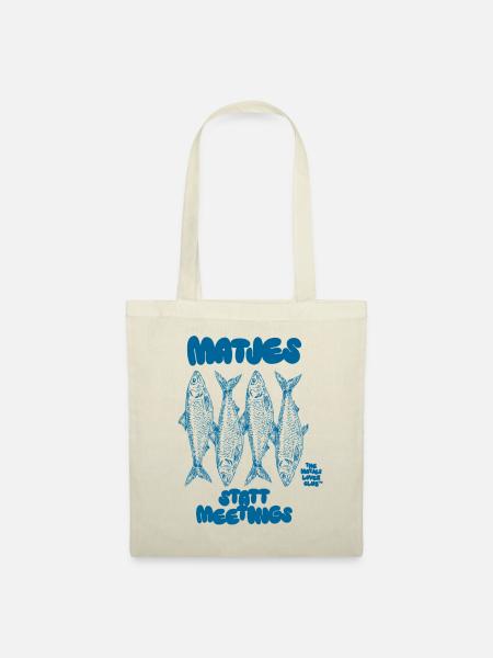 Matjes statt Meetings - Stoffbeutel - Natur