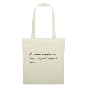 Italienischer Spruch Liebe - Stoffbeutel - Natur - Vorne