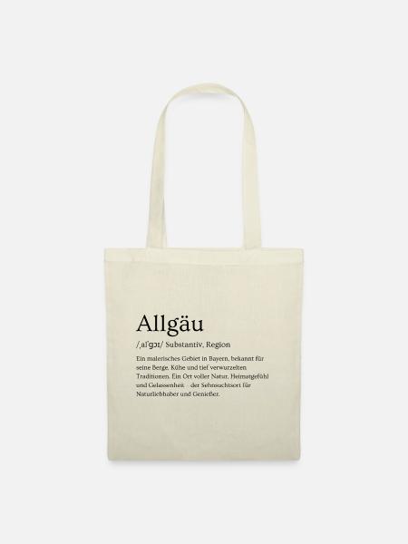 Definition Allgäu | Design - Stoffbeutel - Natur
