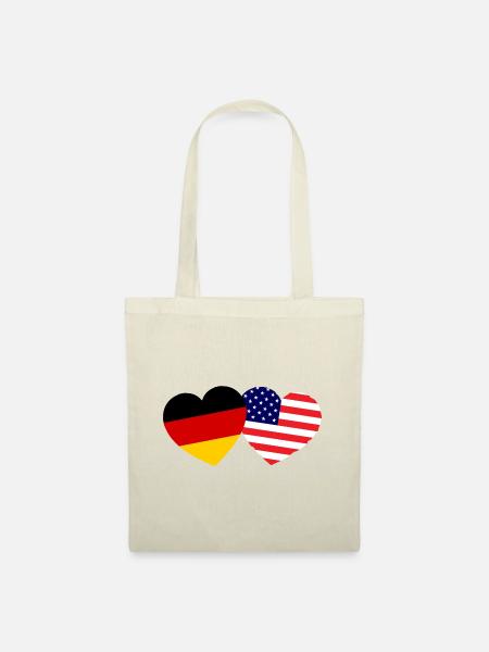 Die Deutsch Amerikanische Liebe - Stoffbeutel - Natur