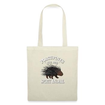 Porc-épic - Sac en tissu - nature - Devant