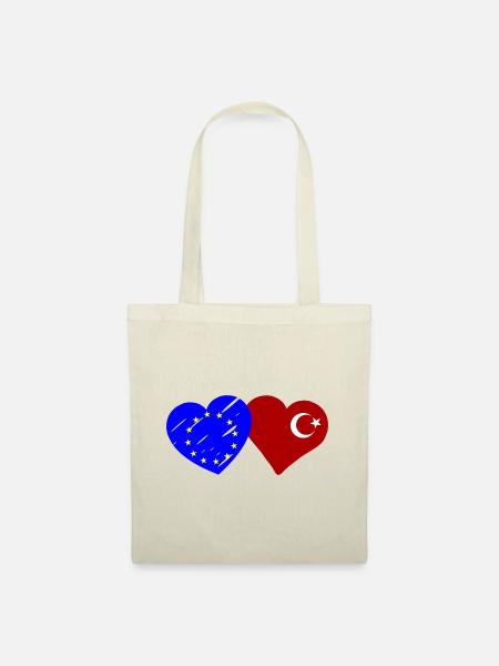 Europa und Türkei Allianz - Stoffbeutel - Natur