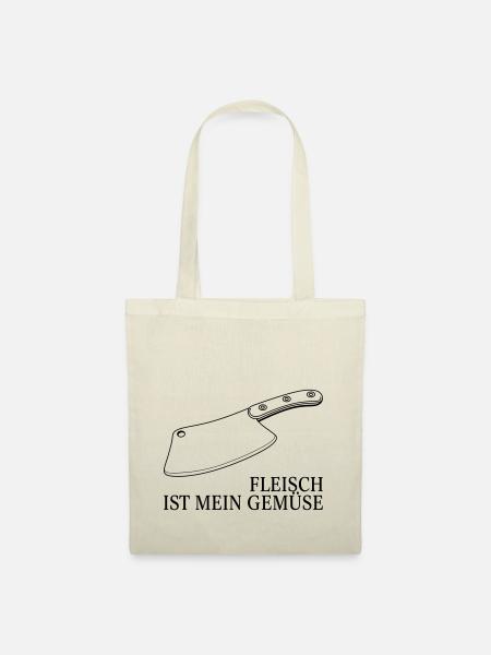 Fleisch ist mein Gemüse - Stoffbeutel - Natur