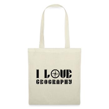 J’aime Géographie Géographe Géographie - Sac en tissu - nature - Devant