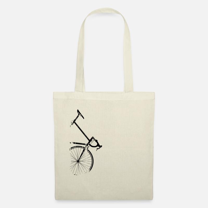 Rennrad Minimal Side Design - Stoffbeutel - Natur