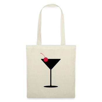Cocktailglas - Stoffbeutel - Natur - Vorne