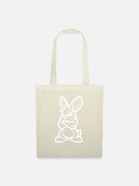 hase comic - Stoffbeutel - Natur