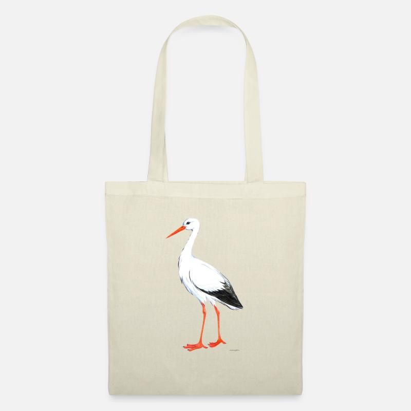 Storch - Stoffbeutel - Natur
