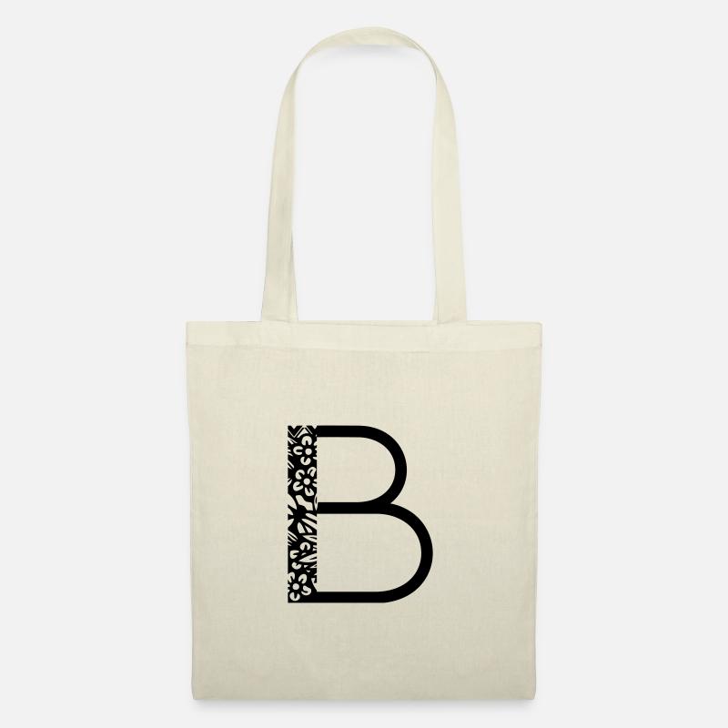 Buchstabe B - Stoffbeutel - Natur
