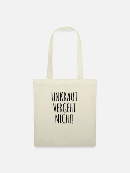 UNKRAUT VERGEHT NICHT - Stoffbeutel - Natur