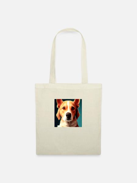 Hund - Stoffbeutel - Natur