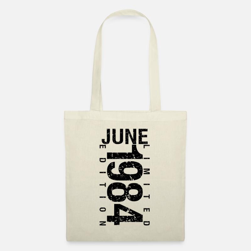 Geburtstag Juni 1984 Juni geboren im Juni 1984 - Stoffbeutel - Natur