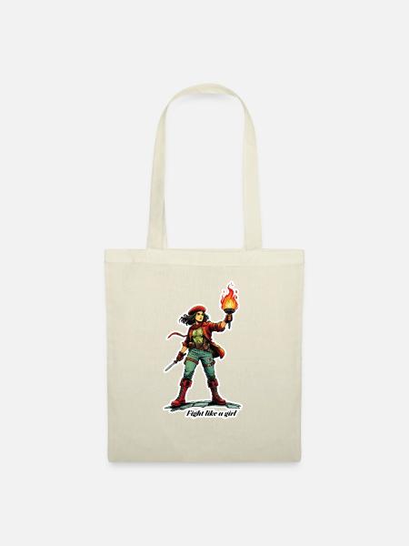 Fight like a girl - Stoffbeutel - Natur