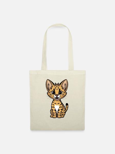 Serval - Stoffbeutel - Natur