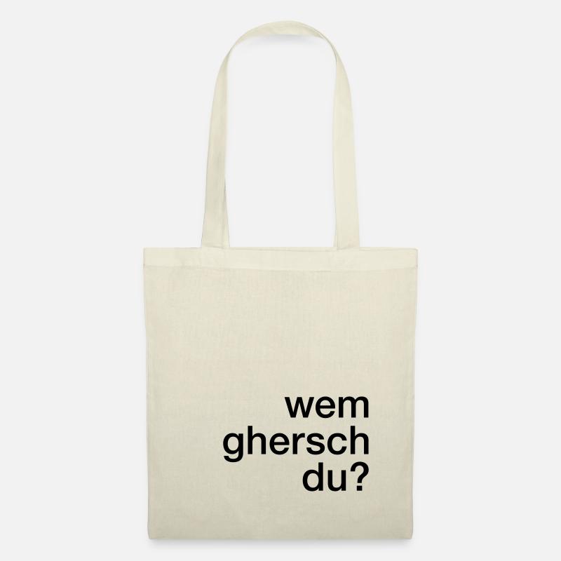 Wem ghersch du? - Stoffbeutel - Natur