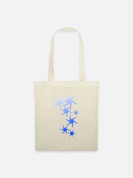 Spitze Sterne Shirt - Stoffbeutel - Natur