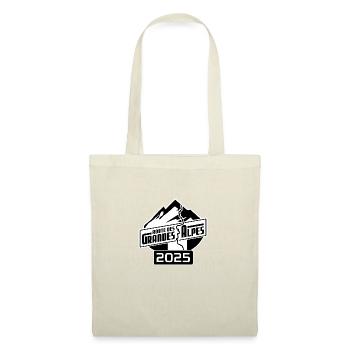 Autocollant Route des Grandes Alpes | noir | 2025 - Sac en tissu - nature - Devant