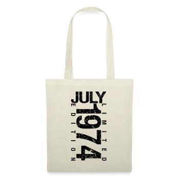 Geburtstag Juli 1974 Juli geboren im Juli 1974 - Stoffbeutel - Natur - Vorne