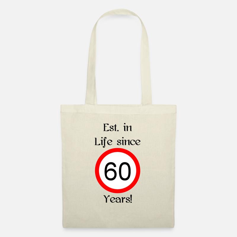 est i l 60 script black engl - Stoffbeutel - Natur