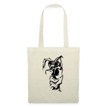drawing wind storm woman - Tote Bag - nature - Front