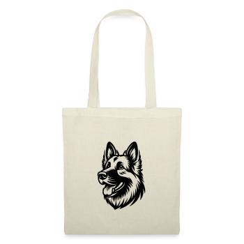 German Shepherd Drawing Head - Tote Bag - nature - Front
