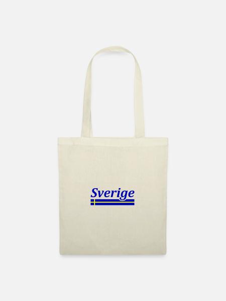 Schweden Fahne Sverige - Stoffbeutel - Natur