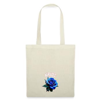 "Blue Rose" - Stoffbeutel - Natur - Vorne