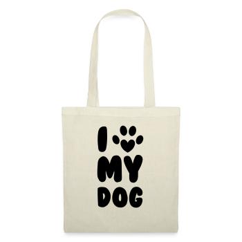 Love My Dog - Tote Bag - nature - Front