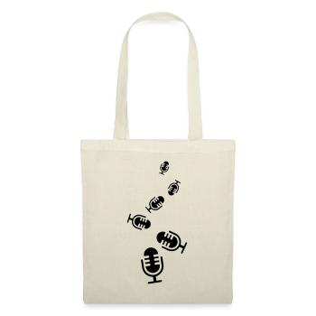 Icône du microphone - Sac en tissu - nature - Devant
