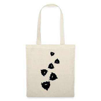 Symbole de barbe - Sac en tissu - nature - Devant