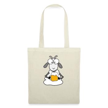 Boire de la bière - Sac en tissu - nature - Devant