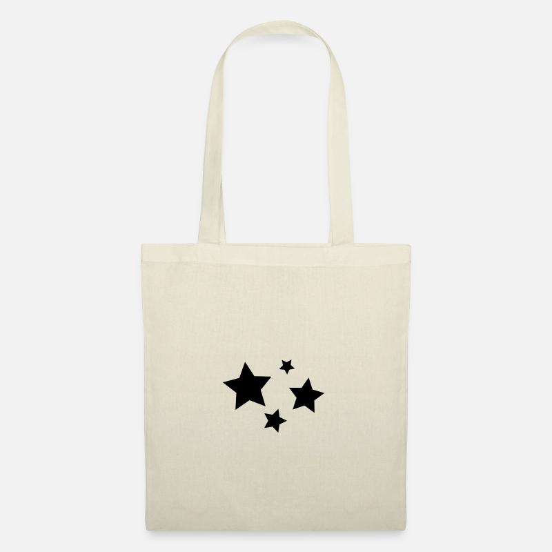 Astérisque étoile - Sac en tissu - nature