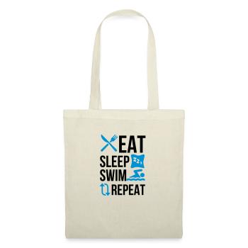 Mangez sommeil nager nouveau - Sac en tissu - nature - Devant