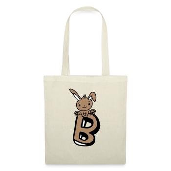 Bunny Letter B Like Bunny Big Alphabet Learning - Tote Bag - nature - Front