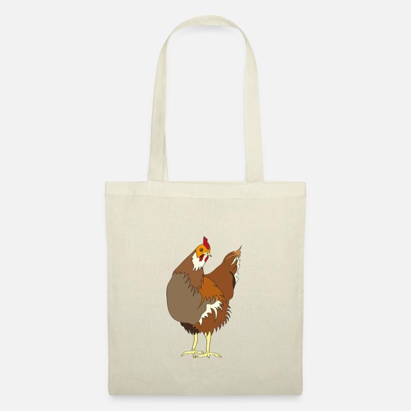 Huhn - Stoffbeutel - Natur