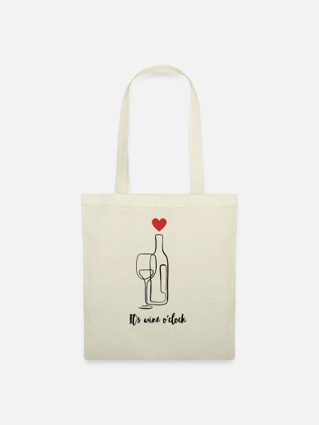 Wine Lover Weinliebhaber - Stoffbeutel - Natur