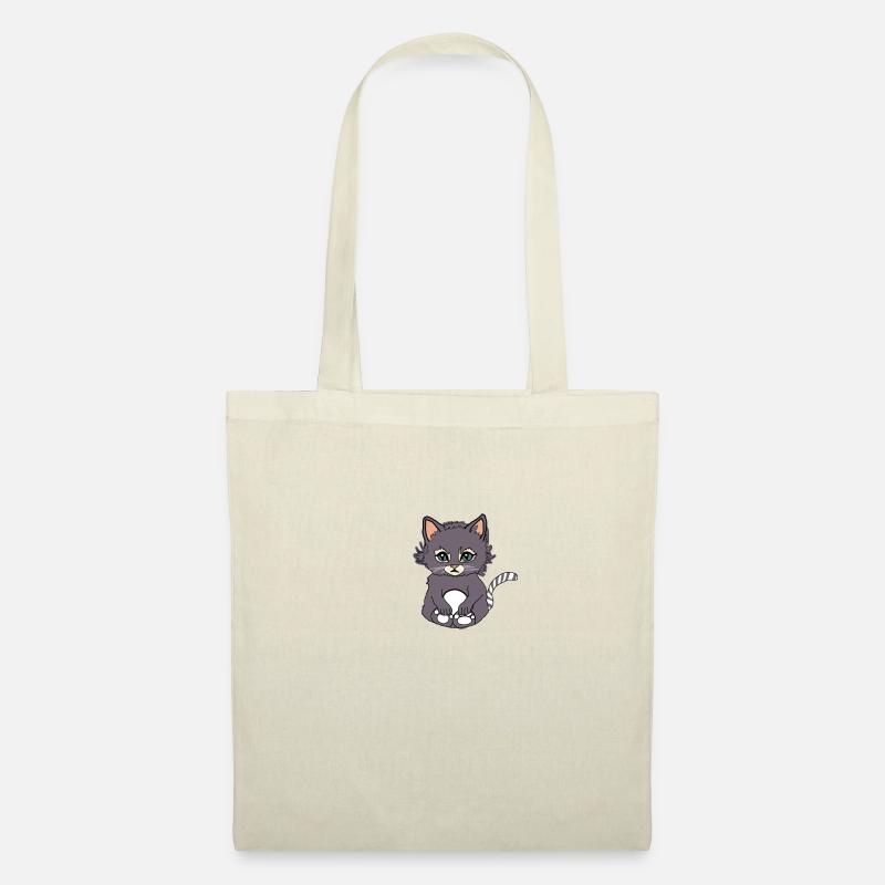Katze - Stoffbeutel - Natur