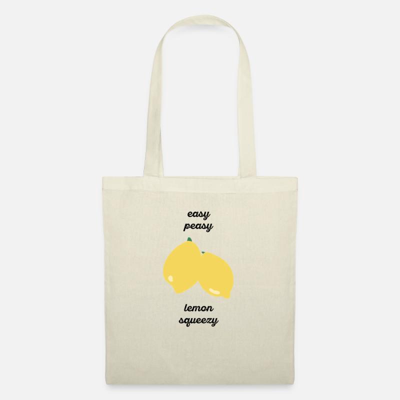 Easy Peasy Lemon Squeezy - Geschenkidee - Geschenk - Stoffbeutel - Natur