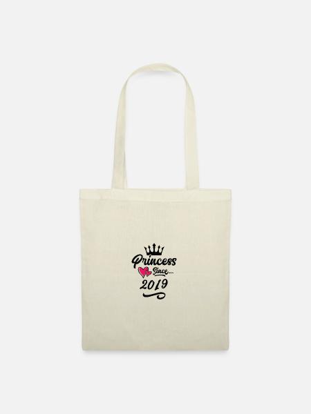 2019 Prinzessin Geburtstag - Stoffbeutel - Natur