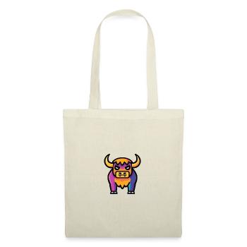 Stier Halloween Tier - Stoffbeutel - Natur - Vorne