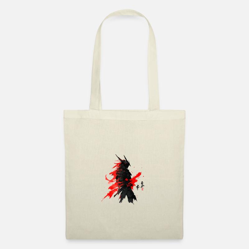 Samurai Japan Krieger Geschenk Asien Blutmond - Stoffbeutel - Natur