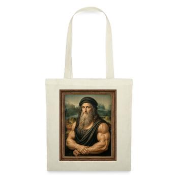 Muskulöser Da Vinci - Stoffbeutel - Natur - Vorne